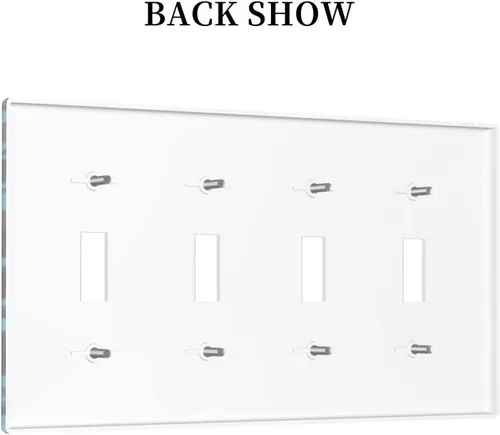 Miniatura 427 de Placa de Interruptor de Luz Azul de 1 Gang, Placa de Pared Decorativa de Palanca Individual, Cubierta de Placa de Pared de Palanca, Placa Frontal