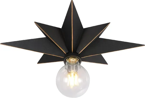 Miniatura 12 de Lámpara de techo de montaje al ras de 16 pulgadas con interruptor de cadena de tirar para encendido/apagado, luminarias de techo de estrella blanca