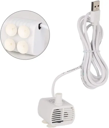 Miniatura 6 de Mini bomba USB sumergible ultra silenciosa fuente para acuario, peces, estanque, dispensador de agua para mascotas, hidroponía