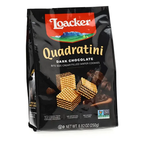 Miniatura 4 de Loacker Quadratini - Galletas de oblea de chocolate tamaño bocado, 8.82 onzas (paquete de 6)
