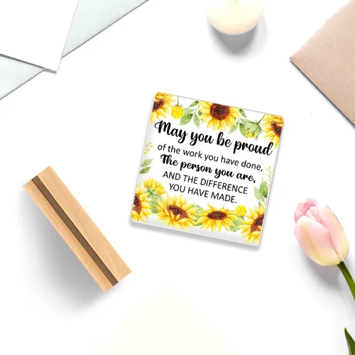 Miniatura 7 de Regalos de agradecimiento de jubilación para mujeres, regalo de mentor de entrenador, regalo de trabajador social, placa de oficina regalo