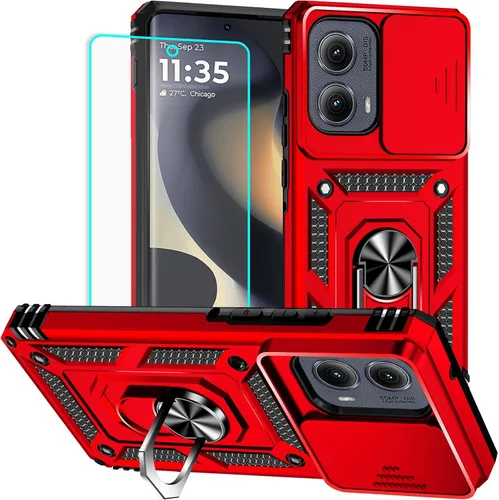 Miniatura 21 de Funda para Moto G Pure, funda Moto G Power 2022, soporte giratorio de grado militar de 360° (resistente), fundas protectoras a prueba de golpes