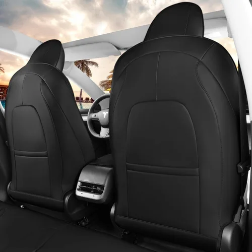 Miniatura 2 de Funda de asiento impermeable para Tesla Model 3 2017, 2018, 2019, 2020, 2021, 2022, 2023, color negro, modelo 3