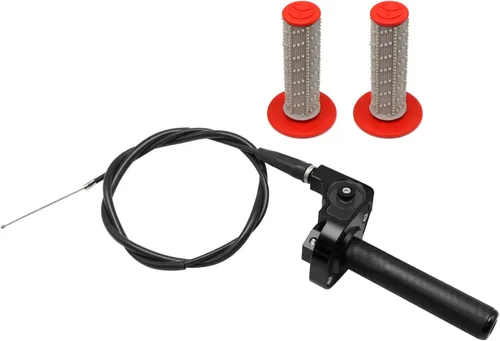 Miniatura 6 de Agarre del acelerador para motocicleta de 7/8 pulgadas, 0.866 in, torcida rápida de aluminio CNC con cable de acelerador y agarre para manillar