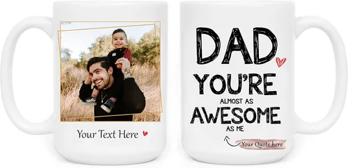 Miniatura 18 de SANTANNA Taza personalizada que cambia de color, texto fotográfico personalizado, taza de cerámica sensible al calor para parejas, amigos, familia