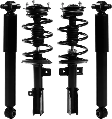 Miniatura 10 de Amortiguadores de punta de muelles helicoidales delanteros Conjunto de resortes en espiral Compatible con Chevy Trailblazer Gmc Envoy 2002-2009