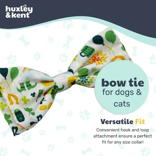 Miniatura 8 de Huxley & Kent Pajarita para mascotas para perros y gatos – Accesorio ajustable para el día de San Patricio – Lindo y cómodo para vacaciones