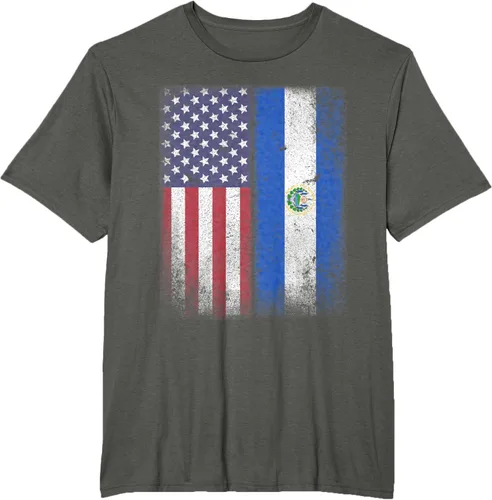 Miniatura 4 de Salvadoran American Flag El Salvador Salvadorean Salvadorian T-Shirt for Women Kids Men