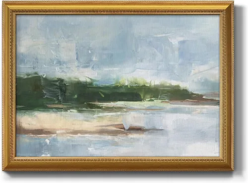 Miniatura 18 de Arte de pared de mapa de Estados Unidos azul sobre líneas blancas y rojas, pintura de fondo, arte abstracto moderno, decoración del hogar, lienzo