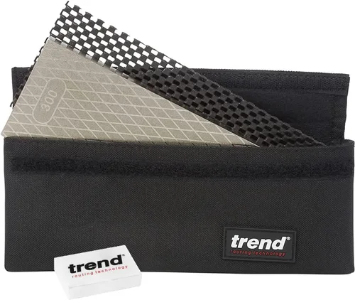 Miniatura 3 de Piedra profesional de diamante Trend DWS/CP8/FC para afilar en banco cinceles y hojas de cepillos, 8 pulgadas (20.32 cm), de doble cara