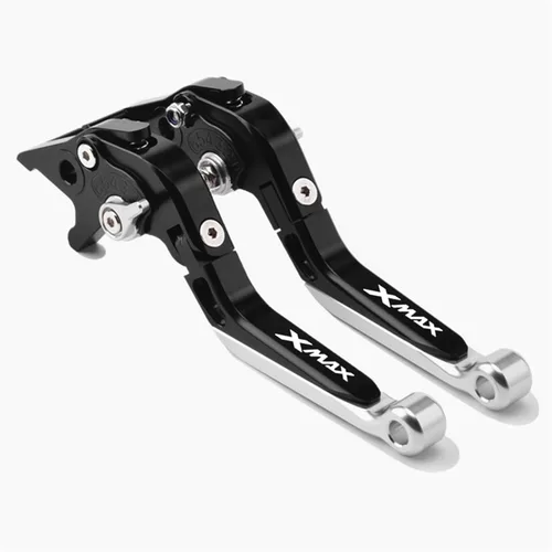 Miniatura 26 de Palancas de freno de embrague de motocicleta plegables extensibles para Yamaha Xmax X-MAX 125 250 300 400 mango de frenos ajustable (color : 1)