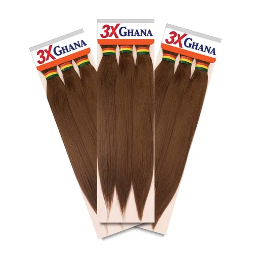 Miniatura 67 de REALISTIC - Paquete múltiple. Trenzas preestiradas X-Pression 3X Ghana de 50 pulgadas, 100% Kanekalon, fáciles de trenzar sin picazón