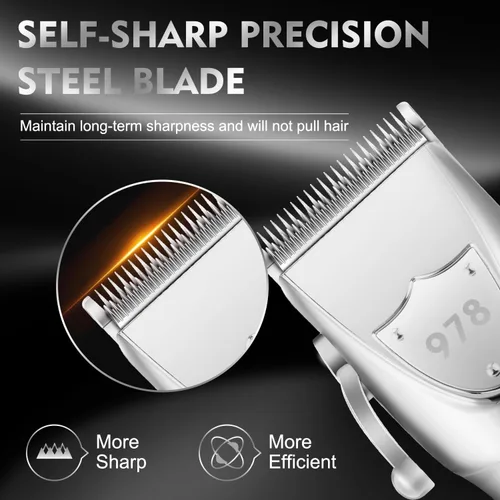 Miniatura 2 de Suttik Juego de cortapelos profesional para hombres, afeitadoras eléctricas de aluminio para hombres, kit de peluquería y recortadora con estuche