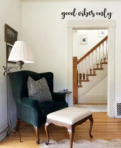 Miniatura 5 de Calcomanías de pared con frase motivacional inspiradora, vinilo para bricolaje, palabras positivas extraíbles, arte de pared para sala de estar