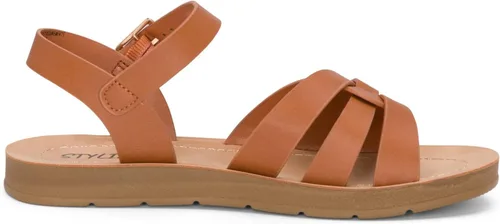 Miniatura 3 de STYLISH S KALI-K Sandalias cómodas de suela acolchada con tiras y puntera abierta para niñas pequeñas