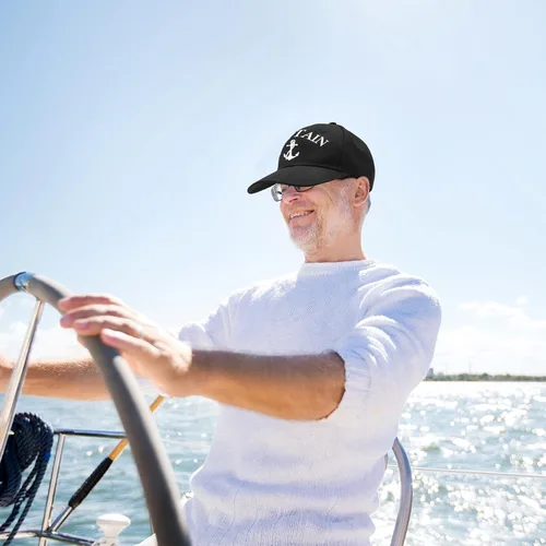 Miniatura 4 de Didaey 4 piezas de regalos de barco para hombres, gorra de capitán de barco, sombrero de capitán, vasos de acero inoxidable con texto en inglés "I'm