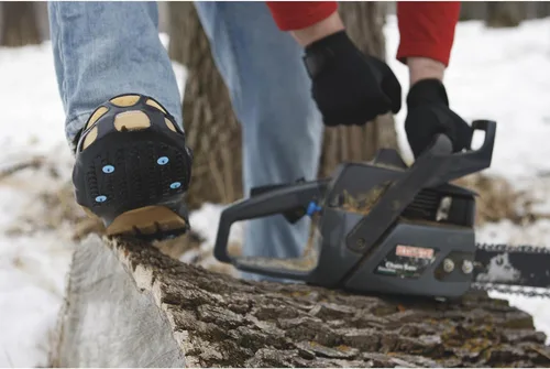 Miniatura 7 de Due North Tacos de hielo multiusos para zapatos y botas, picos de tracción para hombres y mujeres que trabajan en hielo y nieve