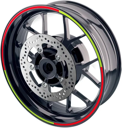 Miniatura 10 de MC MOTOPARTS Pegatinas de llanta exterior de 17 pulgadas C02B compatibles con YZF R125 MT125 MT07 MT10 MT25 FZ25 MT03 (azul)
