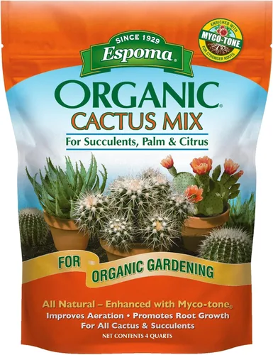 Miniatura 6 de Espoma CA4 Mezcla de cactus orgánico de 4 cuartos de galón, paquete de 4
