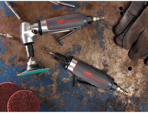 Miniatura 14 de Ingersoll Rand 5102MAX Amoladora Neumática de Troquel – Ángulo Recto, Agarre Ergonómico, Motor de 0.4 HP y 20,000 RPM, Herramienta Ligera, Bloqueo