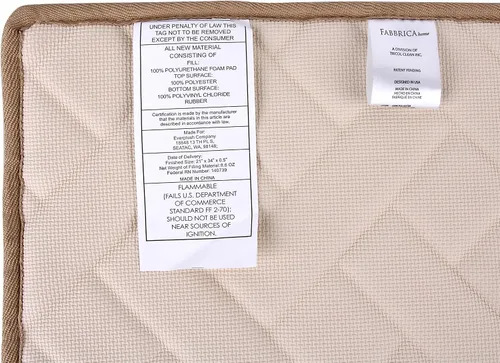 Miniatura 6 de Alfombra decorativa de espuma viscoelástica en espiga - Beige 21 * 34