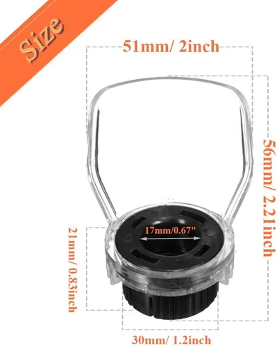 Miniatura 2 de 4 piezas de accesorios de protección para herramientas rotativas, cubierta protectora de seguridad, kit de escudo, accesorios de corte de metal