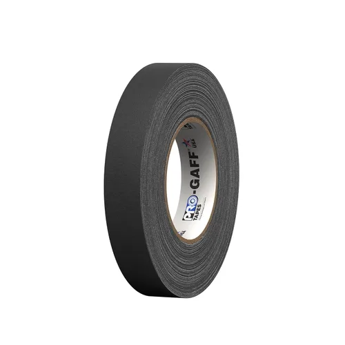 Miniatura 5 de ProTapes Pro Gaff Cinta de Gaffer de tela mate premium de 1 pulgada de ancho con adhesivo de goma, 11 mils de grosor, 55 yardas de longitud
