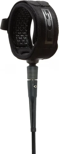 FCS Correa Esencial para Tabla de Surf de 6' Todo Terreno - Negro | Correa de Surf Ligera y Duradera de 6 pies para Olas de 2-8 pies, Agarre de
