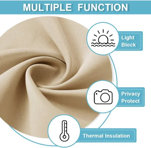 Miniatura 7 de RYB HOME - Cortinas extralargas de privacidad, para bloquear luz, de techo a suelo, para comedor, oficina, sala de estar, cine en casa, patio, 8.3