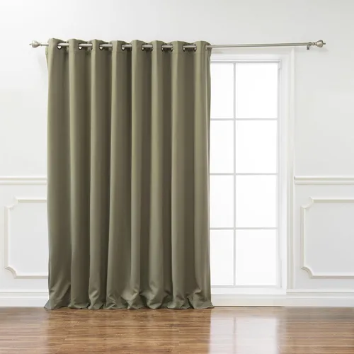 Miniatura 16 de Best Home Fashion Cortina térmica opaca con parte superior con ojales anchos Azul