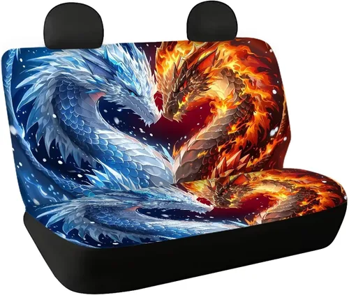 Miniatura 18 de AFPANQZ Funda protectora para asiento trasero de automóvil, con bandera patriótica estadounidense, solo para asiento trasero de automóvil, camión