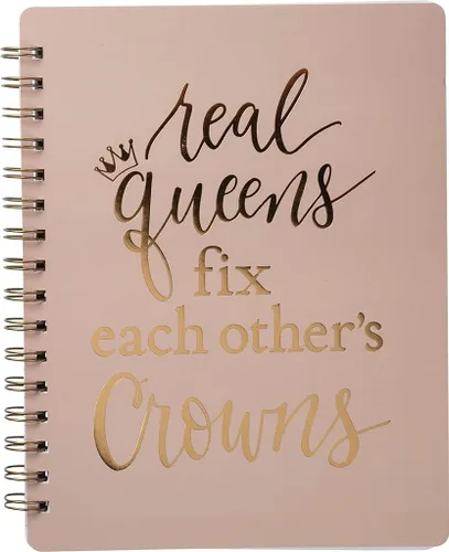 Miniatura 2 de Real Queens Fix Each Other's Crowns Cuaderno espiral en paleta de rubor 5.75 x 7.5 pulgadas Paquete de 3