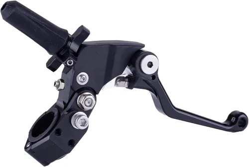 7/8" 22mm Manillar Universal de Aluminio para Motocicleta con Empuñadura de Embrague Plegable de 360° para Motocicleta de Calle, Deporte, Dirt Pit,