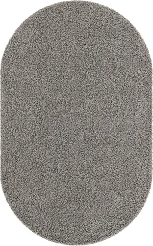 Miniatura 7 de Unique Loom Solid Shag Collection Alfombra de Área (5' 1" x 8' Ovalada, Gris Nube)