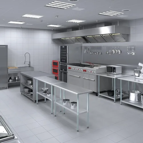 Miniatura 5 de Mesa de trabajo de acero inoxidable de 18 x 48 pulgadas AmGood Mesa de preparación de alimentos de metal NSF