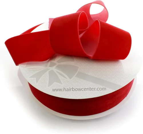 Miniatura 25 de Cinta de terciopelo de 2 pulgadas de un solo lado, suave felpa de lujo, ribete para manualidades para lazos para el cabello, costura, envoltura