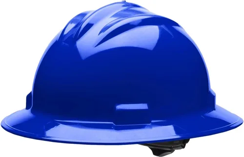 Miniatura 4 de Bullard Casco de seguridad de ala completa de 3 costillas con suspensión de trinquete de 4 puntos y almohadilla de algodón para cejas Verde bosque