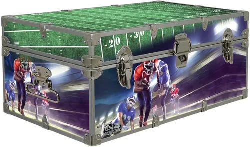Miniatura 11 de C&N Footlockers Baúl de diseñador – Baúl de almacenamiento con temática deportiva – Disponible en 15 temas diferentes – 32 x 18 x 13.5 pulgadas