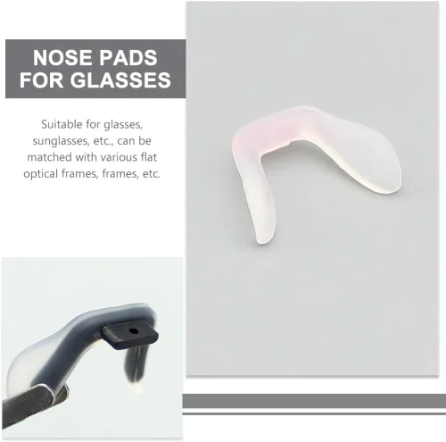 Miniatura 6 de Healifty Almohadillas de silicona para la nariz para gafas, cómodos cojines antideslizantes para la nariz, reemplazo flexible para niños y adultos