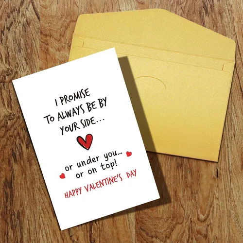 Miniatura 8 de Qiliji Tarjeta traviesa del día de San Valentín para él y ella, divertida tarjeta del día de San Valentín para marido, novio, esposa, novia, tarjeta