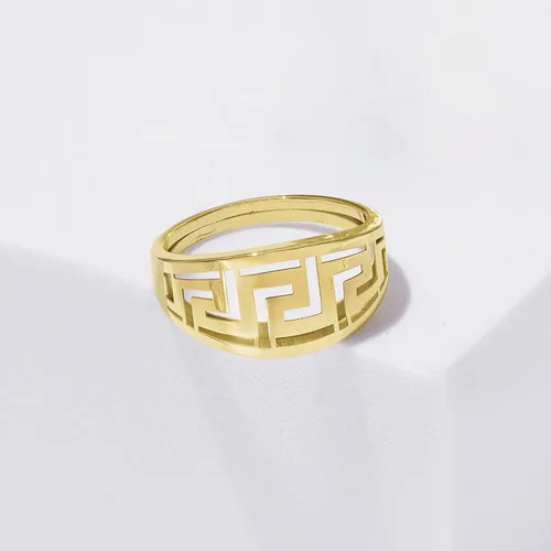 Miniatura 4 de Ross-Simons Italian 14kt Yellow Gold Greek Key Ring