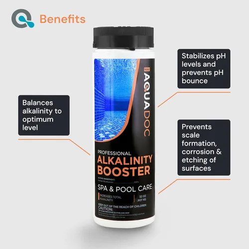 Miniatura 3 de AquaDoc - Aumento de alcalinidad total para bañera de hidromasaje, refuerzo de alcalinidad para balnearios y equilibrio de pH de agua dulce