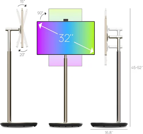 Miniatura 4 de OneScreen Wandr - Monitor de TV inteligente portátil de 32 pulgadas con pantalla táctil LED 4K, sistema operativo Android 13, batería incorporada