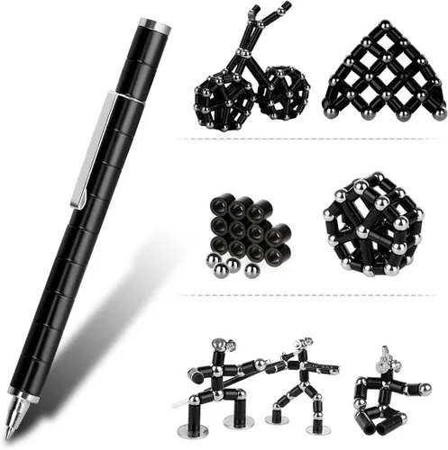 Miniatura 2 de QAQcew Bolígrafo de juguete, bolígrafo de juguete magnético para aliviar la ansiedad, bolígrafo magnético para aliviar la presión, juguete novedoso