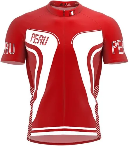 Miniatura 2 de Peru - Maillot de ciclismo de manga corta con cremallera completa para hombre