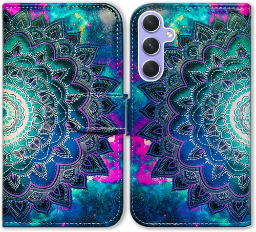Miniatura 17 de Bcov Funda para Galaxy A54, diseño de pájaro negro y verde con tapa para teléfono con ranura para tarjeta y soporte para Samsung Galaxy A54 5G