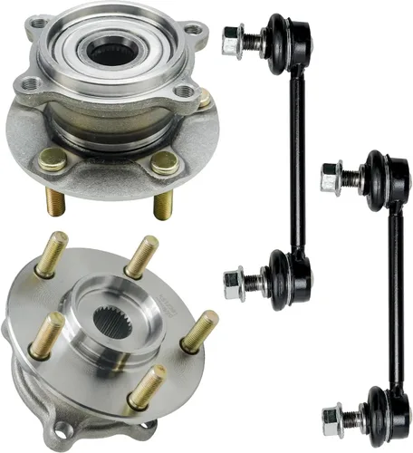 Miniatura 178 de Detroit Axle - Kit de nudillos de dirección delantera izquierda para Ford Edge Lincoln MKX 07-10, cojinete de rueda del lado del conductor, nudillo