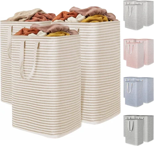 Miniatura 22 de Lifewit Cesta de Ropa Sucia Grande Plegable, Cesta de Ropa Independiente Impermeable con Almacenamiento y Asas de Fácil Transporte para Ropa en Azul