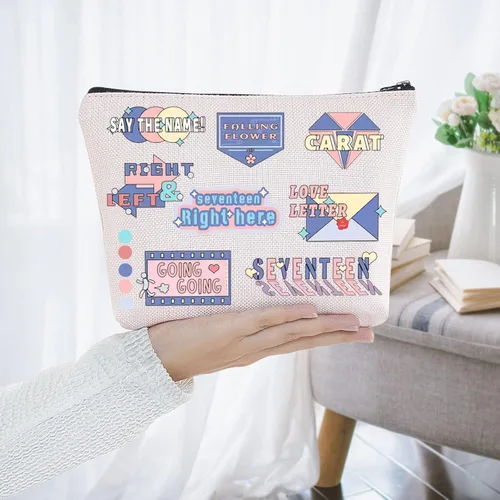 Miniatura 6 de BWWKTOP K-Pop Boy Band Bolsa de maquillaje cosmética K-Pop Lover Regalos Álbum de música inspirado regalos K Pop Band mercancía, Goinggoing, Bolsa