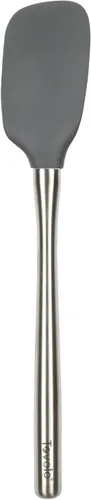 Miniatura 28 de Tovolo Flex-Core - Espátula con mango de acero inoxidable, cabeza de silicona resistente al calor y libre de BPA, segura para sartenes de hierro